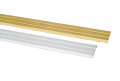 Gulvprofil matt messing - 2,5 x 25 mm x 0,9 m